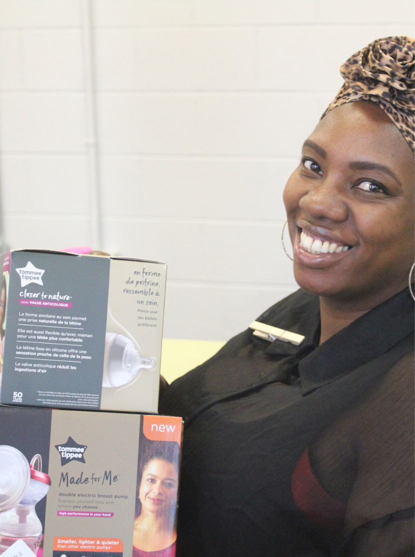 Infographic showing Welcome Baby's annual impact: 3,000+ families supported, 800+ car seats distributed, 1,000+ children received clothing and essentials, and 100% of families report feeling more confident as parents.